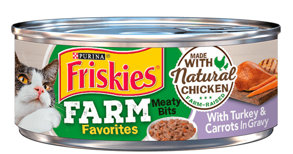 Friskies Farm Favorites Meaty Bits With Turkey & Carrots In Gravy